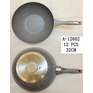 TIGAIE WOK 32 CM, FIER+PVC A12602