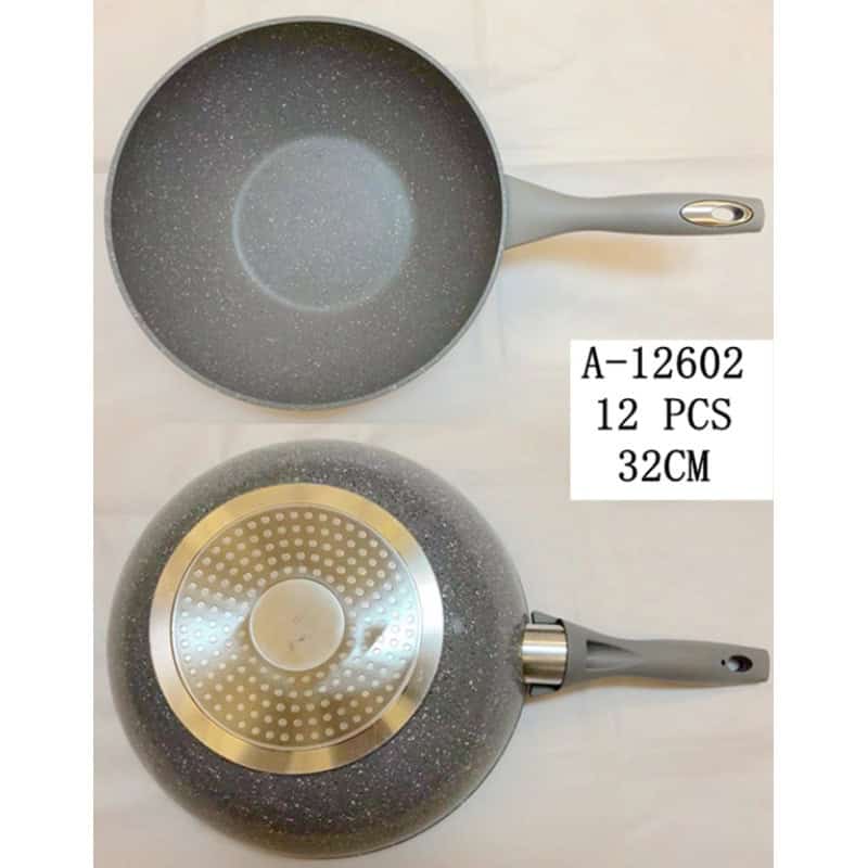 TIGAIE WOK 32 CM, FIER+PVC A12602