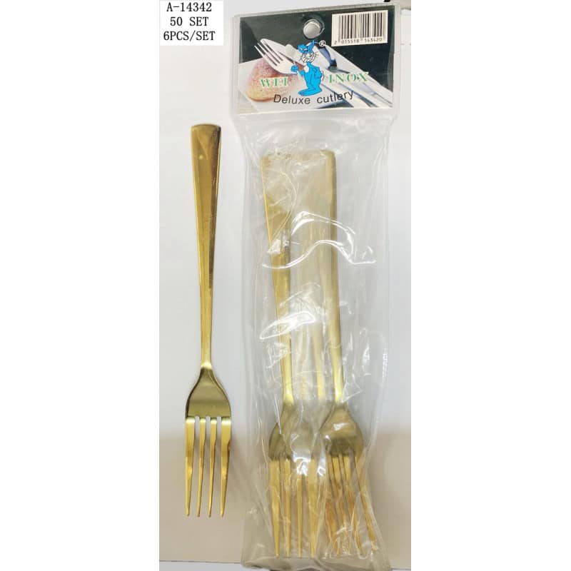 FURCULITA 6 PCS, INOX A14342