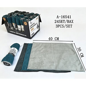LAVETA UNIVERSALA 30*40CM 3 PCS, MICROFIBRA A16541