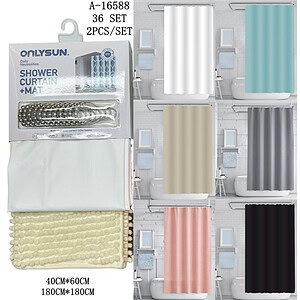 PERDEA BAIE+COVOR BAIE, PVC+TEXTIL+FIER A16588