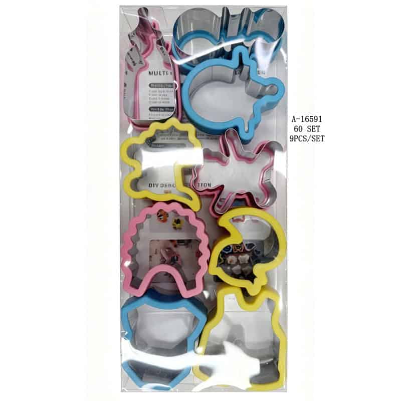 FORMA PRAJITURI 9 PCS, FIER+PVC A16591