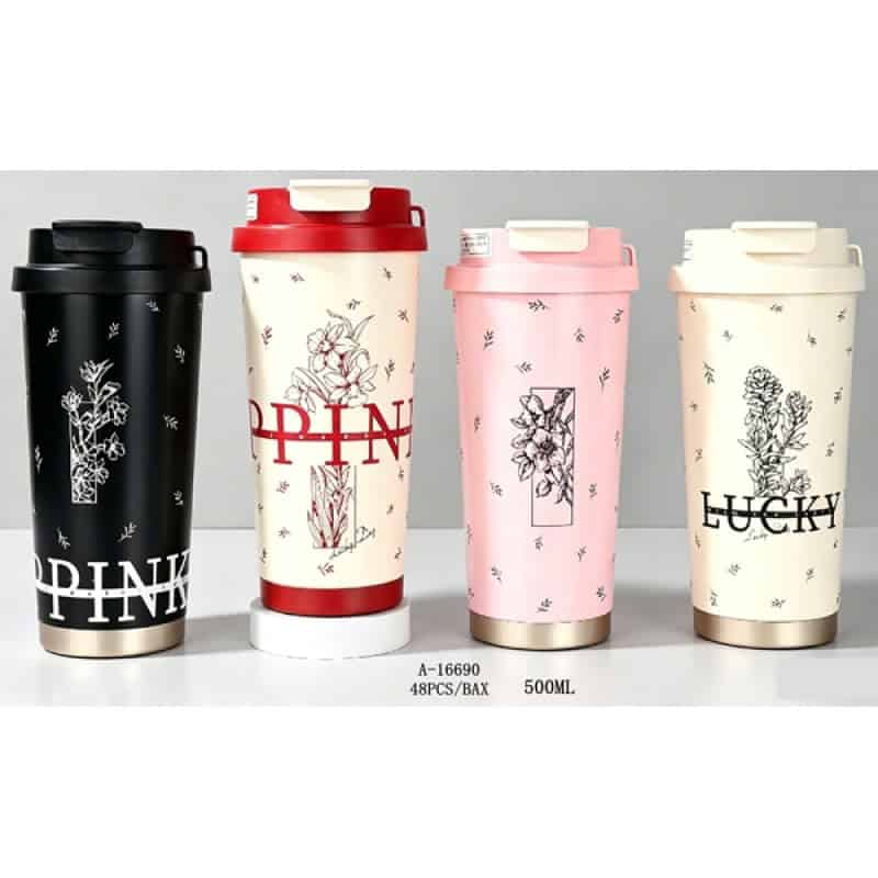 TERMOS 500ML,FIER+PVC A16690