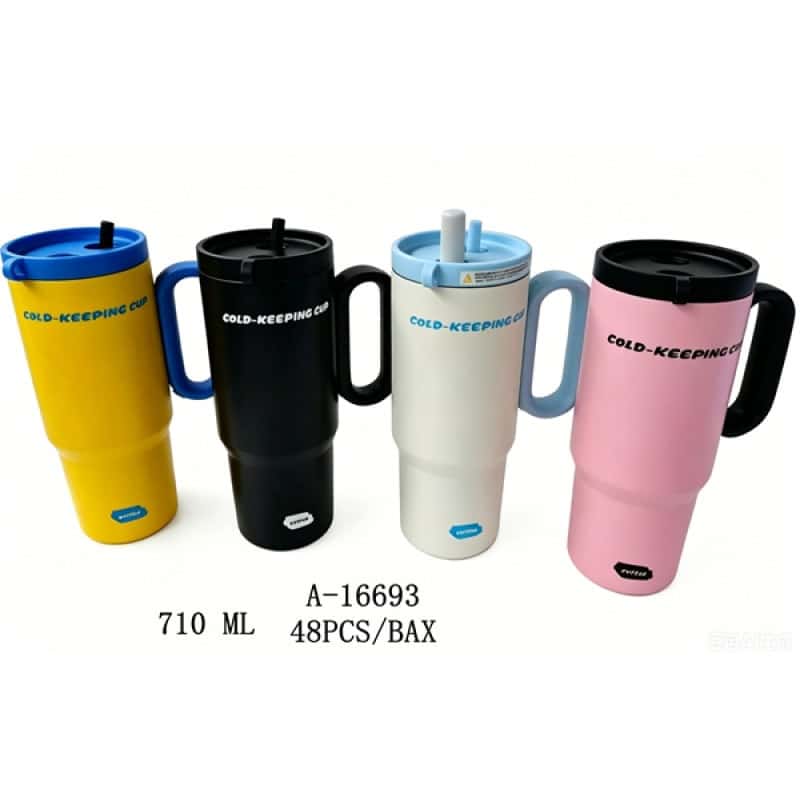 TERMOS 710ML,FIER+PVC A16693