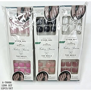 SET UNGHII FALSE 12 PCS, PVC A70806