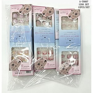 SET UNGHII FALSE 12 PCS, PVC A70807