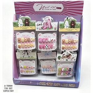 SET UNGHII FALSE 12 PCS, PVC A70809