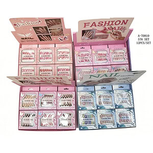 SET UNGHII FALSE 12 PCS, PVC A70810