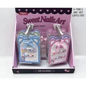 SET UNGHII FALSE 12 PCS, PVC A70811