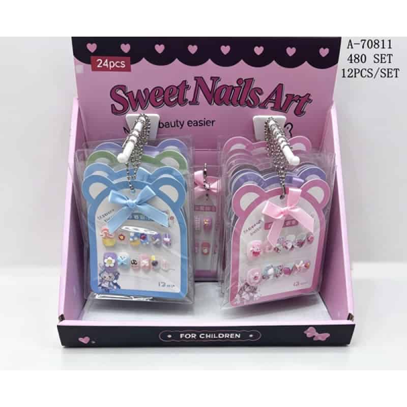 SET UNGHII FALSE 12 PCS, PVC A70811