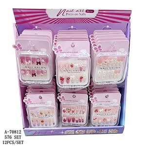 SET UNGHII FALSE 12 PCS, PVC A70812
