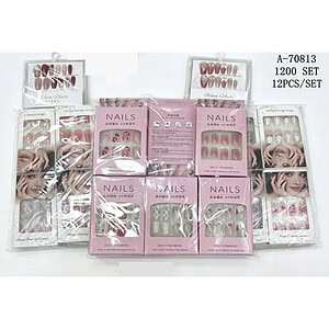 SET UNGHII FALSE 12 PCS, PVC A70813