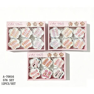 SET UNGHII FALSE 12 PCS, PVC A70816