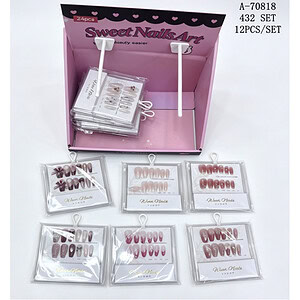 SET UNGHII FALSE 12 PCS, PVC A70818
