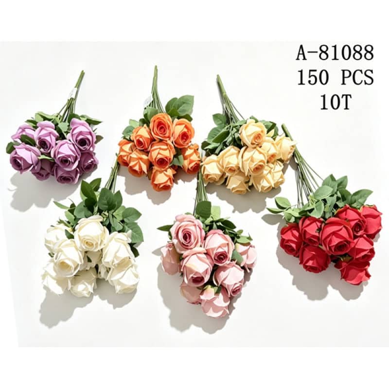 FLORI ARTIFICIALE BUCHET, TEXTIL+PVC A81088