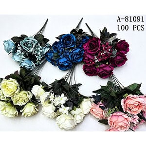 FLORI ARTIFICIALE BUCHET, TEXTIL+PVC A81091