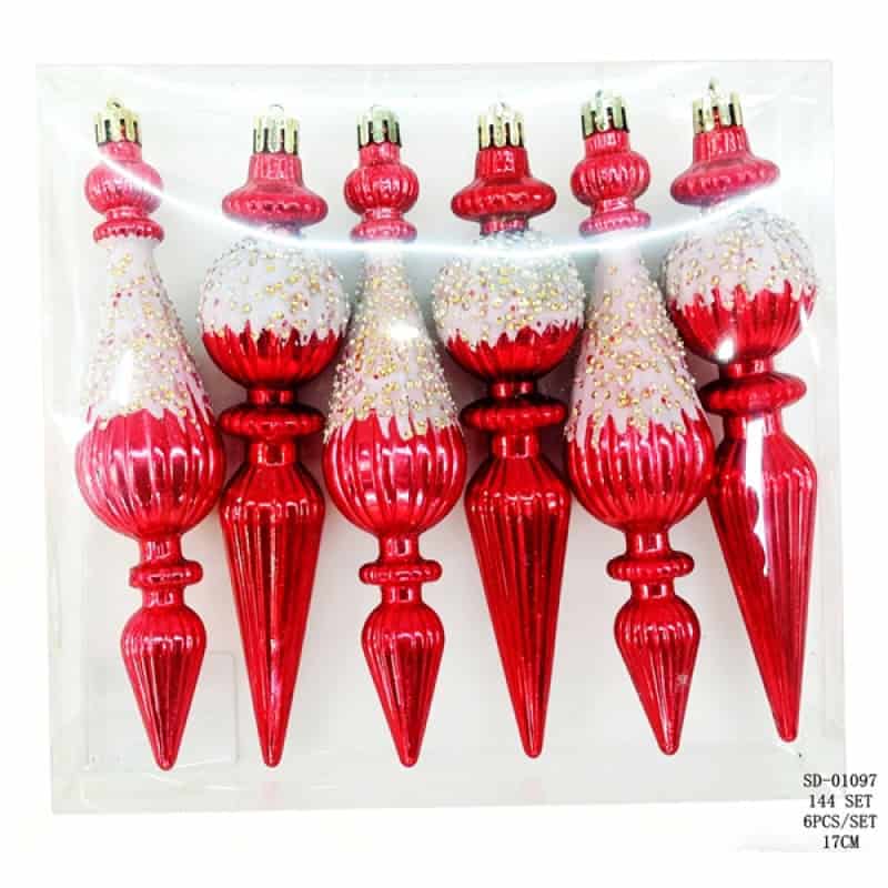 DECORATIUNE BRAD 17CM 6PCS, PVC SD01097