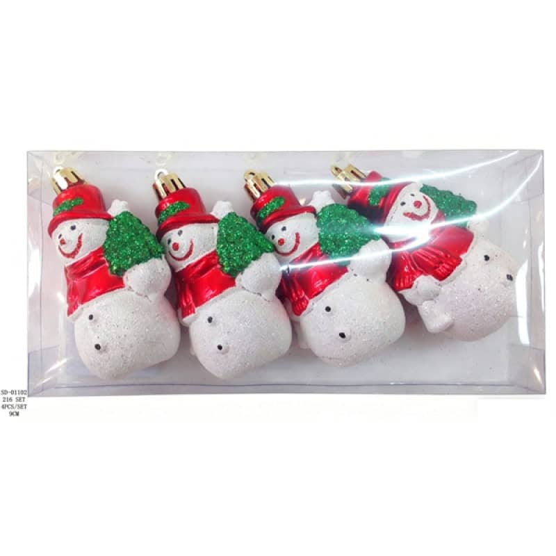 DECORATIUNE BRAD 9CM 4PCS, PVC SD01102