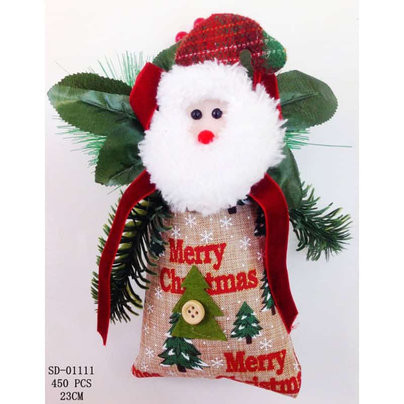 DECORATIUNE BRAD 23 CM, TEXTIL+PVC SD01111