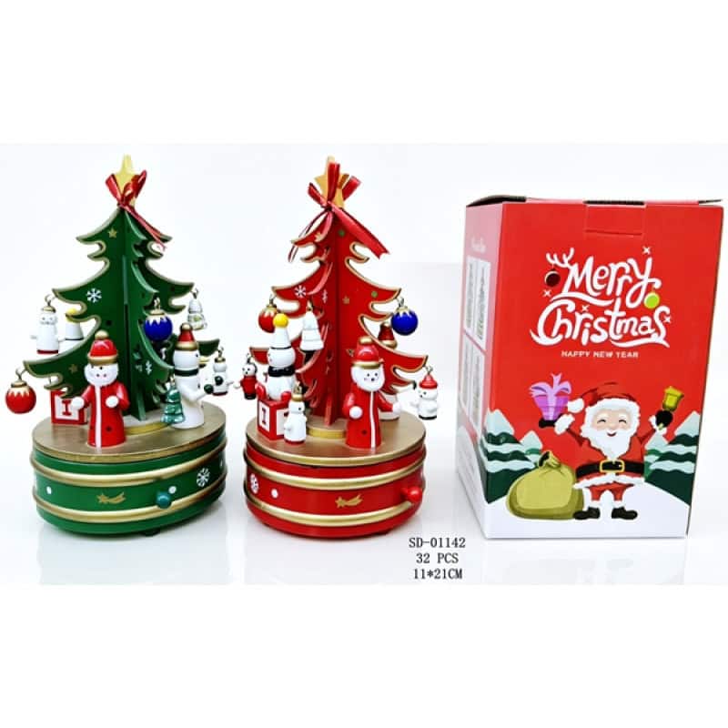 FIGURINA MUZICALA CRACIUN, LEMN+FIER SD01142